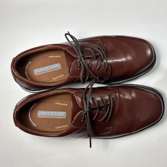 NEW Nunn Bush Dynamic Comfort Slip Resistant Turner Cognac 8.5 M With Box main image 14